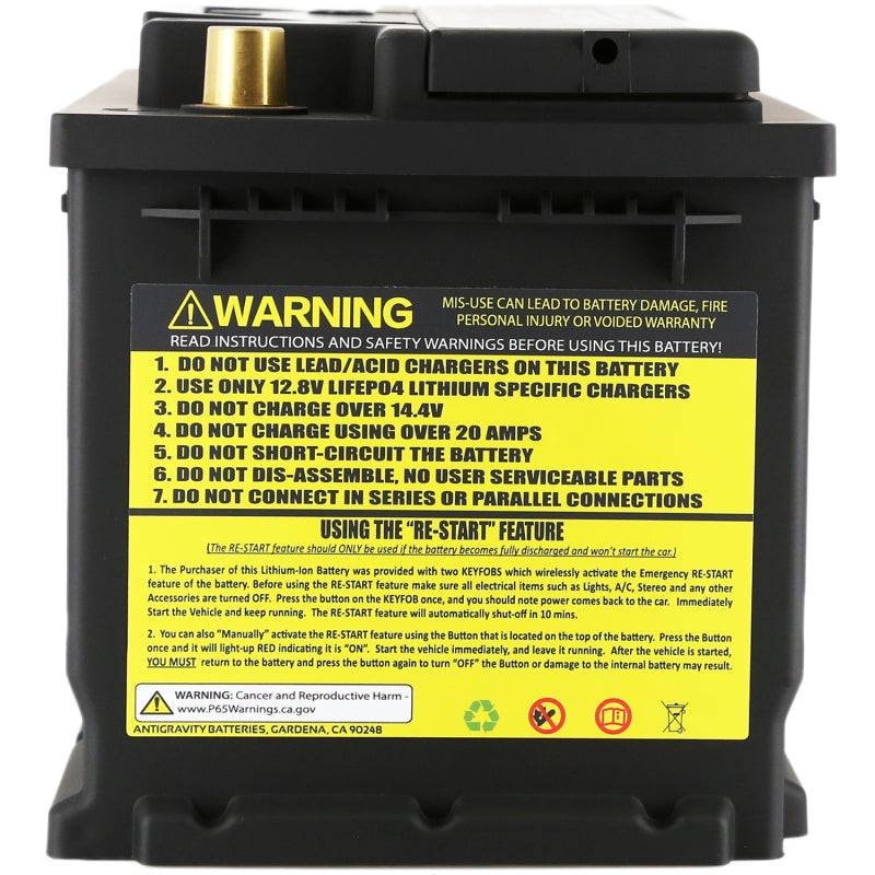 Antigravity Batteries - H7/Group 94R Lithium Car Battery w/Re-Start (80 amp hours)