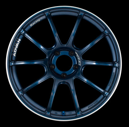 Advan RZII 18x10.0 +25 5-114.3 Racing Indigo Blue Wheel