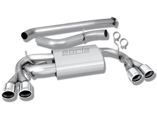 Borla S-Type Stainless Steel Cat-Back Exhaust System with Quad Rear Exit - Fits Subaru 08-14 STI / 11-14 WRX