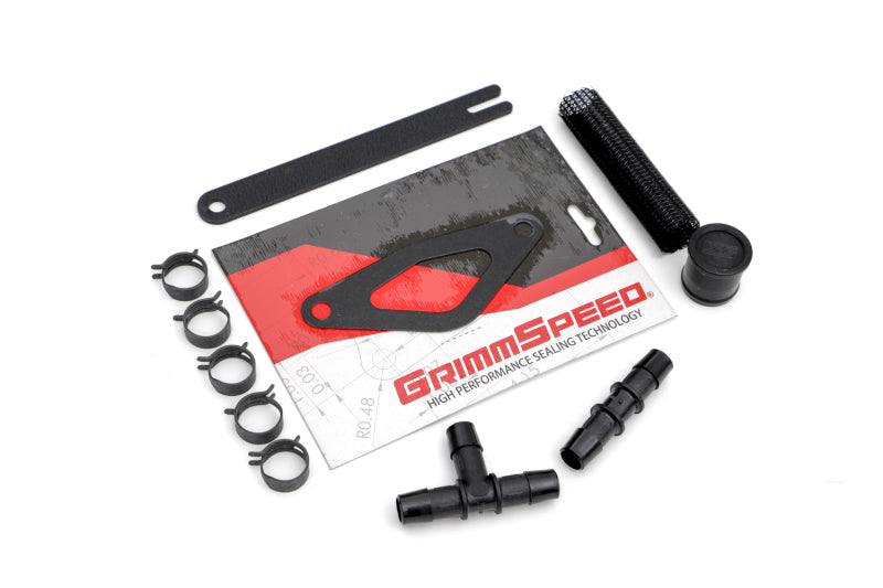 GrimmSpeed - Subaru 08-14 STI - Front Mount Intercooler Kit (Raw Core / Red Pipe)