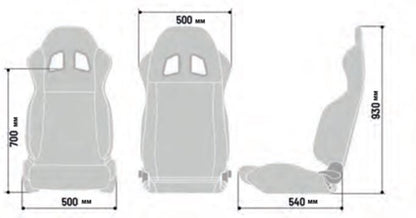 Sparco - R100 Street Racing Seat - (Black/Grey)