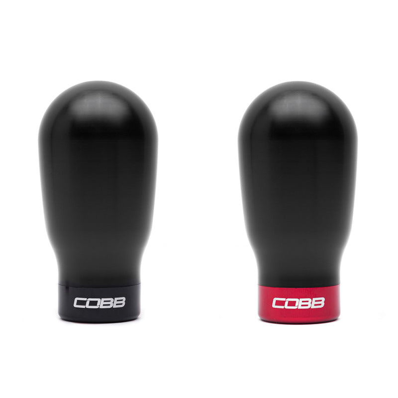 Cobb Subaru 6-Speed Tall Weighted COBB Knob - Black (Incl. Both Red + Blk Collars)