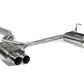 Perrin - Subaru 11-21 STi/WRX - Dual Tube Cat-Back Exhaust w/ Quad Straight Cut Tips (Brushed Stainless Steel)