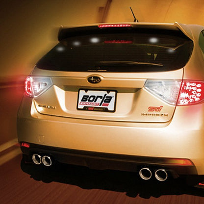 Borla - S-Type Stainless Steel Cat-Back Exhaust System with Quad Rear Exit - Subaru 08-14 STI / 11-14 WRX