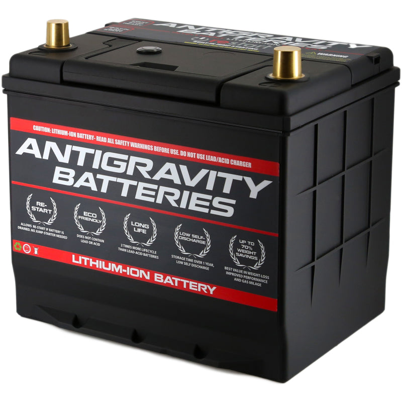 Antigravity Batteries - Group 24 Lithium Car Battery w/Re-Start (40 Ah, left-side terminal)