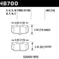 Hawk Performance - Ceramic Front Brake Pads - Subaru 06-07 WRX / STI
