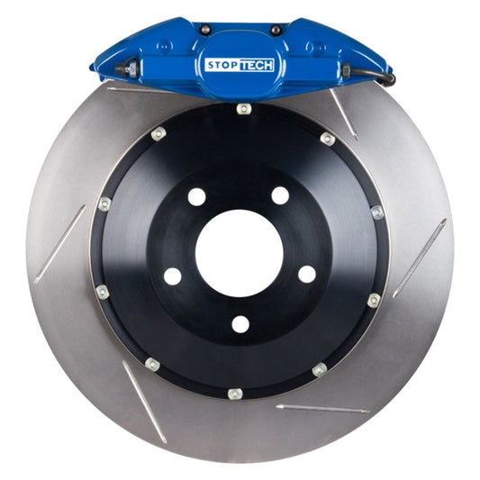 StopTech 13 Subaru BRZ BBK Rear ST-22 Blue Calipers 345x28mm Slotted Rotors