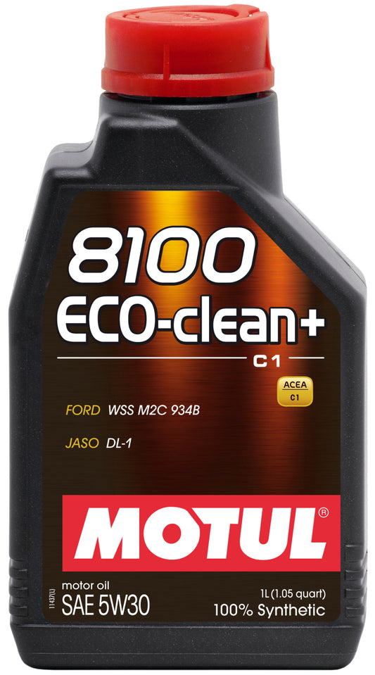 Motul 1L 8100 5W30 ECO-CLEAN+ Engine Oil - Case of 12