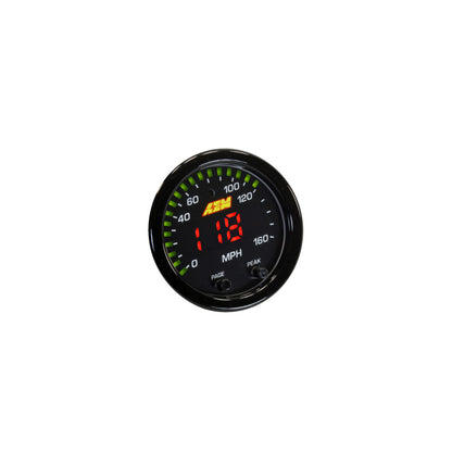 AEM - X-Series GPS Speedometer Gauge -  (Black Bezel & Faceplate)