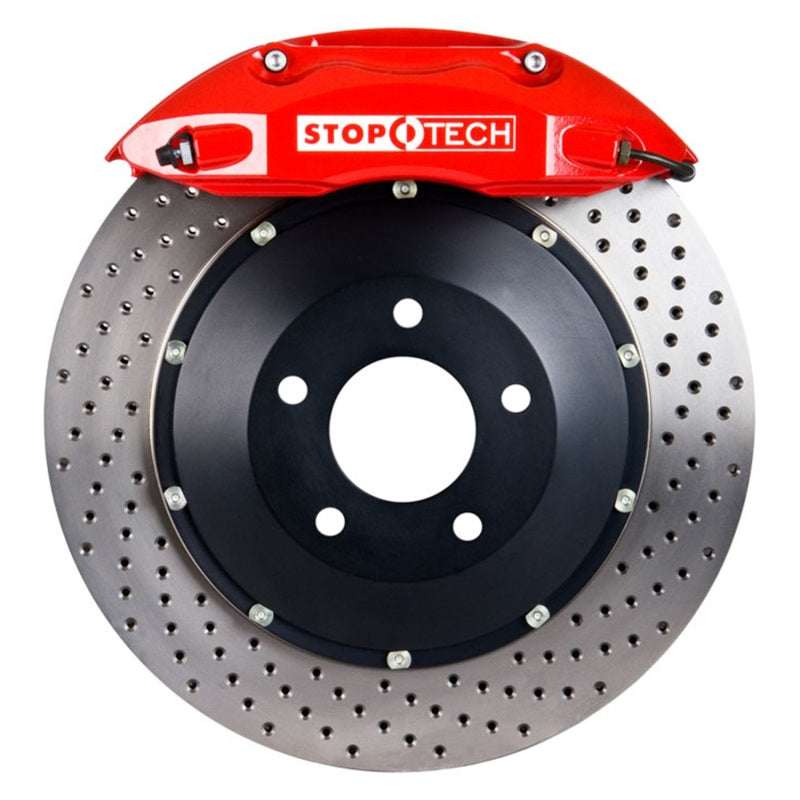 StopTech 13 Subaru BRZ BBK Front ST-40 Red Caliper 355x32mm Drilled Rotor