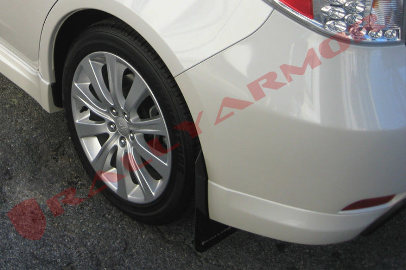 Rally Armor - Subaru 08-11 WRX / Impreza - Polyurethane Mud Flap (Black w/ Gray Logo)