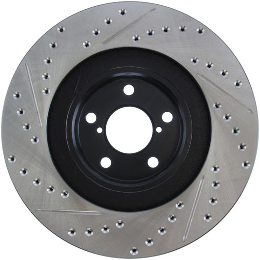 StopTech - Slotted & Drilled Left Front Rotor - Subaru WRX 02-10 / + More