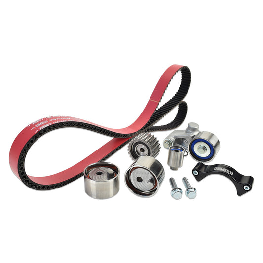 IAG Timing Belt Kit with IAG Red Racing Belt, Timing Guide, Adjustable Idlers & Tensioner for 02-14 WRX, 04-21 STI, 05-12 LGT, 04-13 FXT