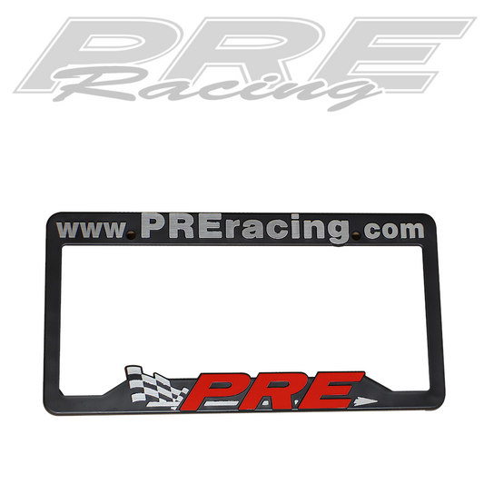 PREracing - License Plate Cover - (Red Logo Font)