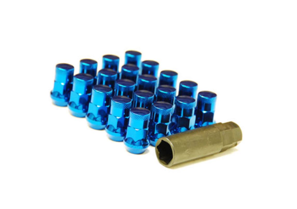 Muteki - SR35 16+4 Closed Ended Lug Nuts 35mm 12x1.25 - (Chrome Blue)