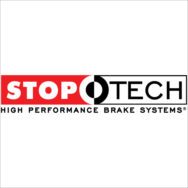 StopTech 13-15 Subaru WRX STi / 05-12 Subaru Impreza Front Right Slotted Aero Rotor w/ Black Hats