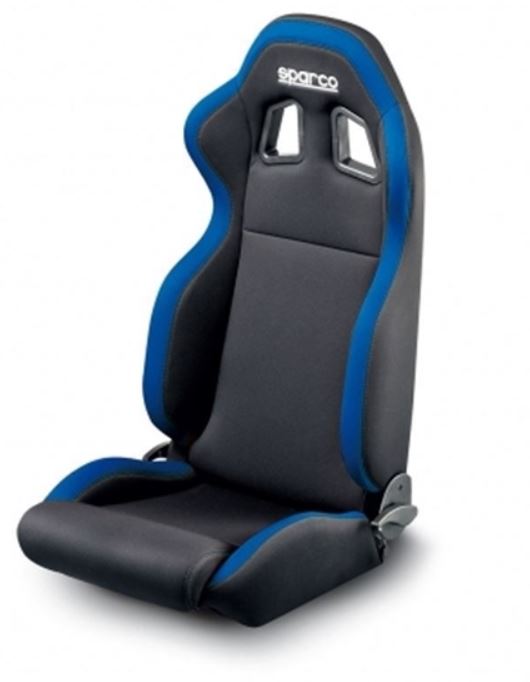 Sparco - R100 Street Racing Seat - (Black/Blue)