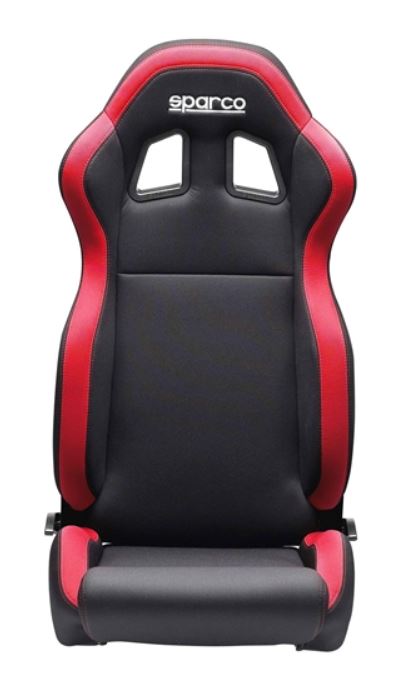 Sparco - R100 Street Racing Seat - (Black/Red)