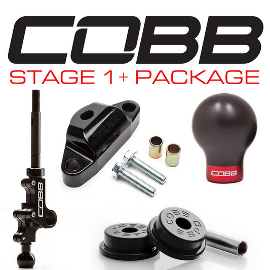 Cobb Subaru 04-21 STi / 06-12 LGT - 6MT Stage 1+ Drivetrain Package - Red Shifter Knob