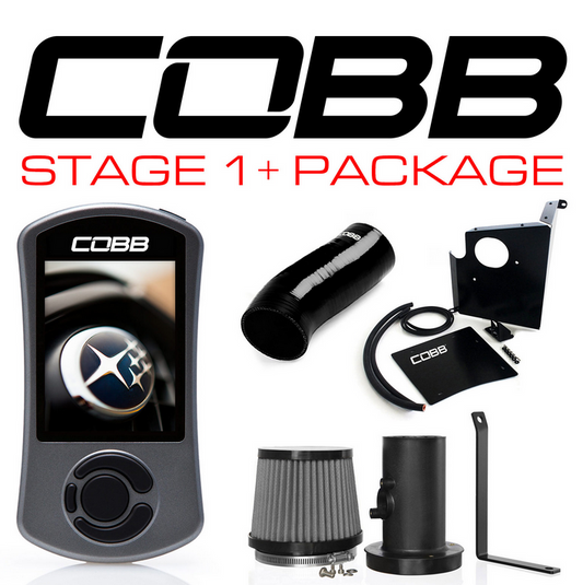 Cobb Subaru 06-07 WRX/04-07 STi/04-08 FXT Stage 1+ Power Package with V3 - Black hose
