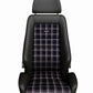 Recaro - Classic LX Racing Seat - Black Leather/Classic Checkered Fabric