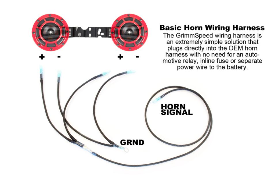 GrimmSpeed - Subaru 02-14 WRX/STI - Hella Horn Wiring Harness