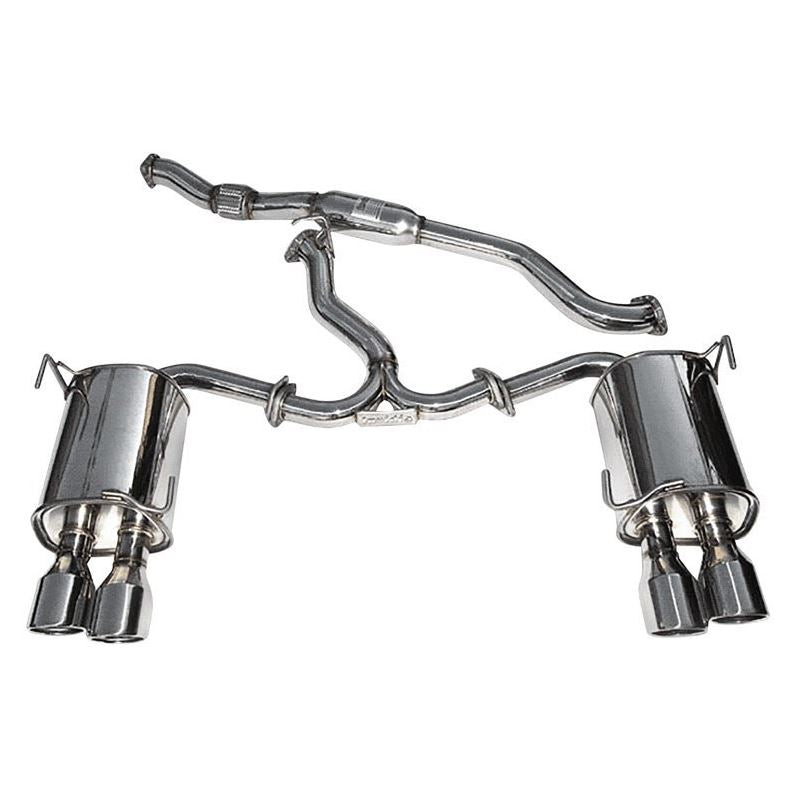 Invidia - Subaru 15-21 WRX/STI - Twin Outlet Rolled Stainless Steel Quad Tip Cat-Back Exhaust