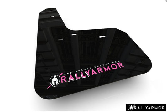 Rally Armor - Subaru 15-21 WRX & STI - UR Mud Flap Kit - (Black BCE w/ Pink Logo)