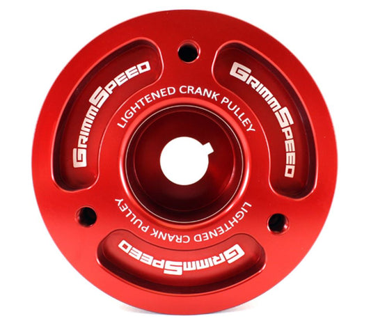 GrimmSpeed Subaru - Lightweight Crank Pulley (Red)